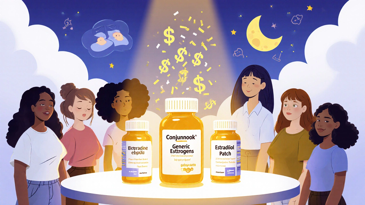 Compare Conjubrook (Conjugated Estrogens) with Alternatives for Menopause Relief