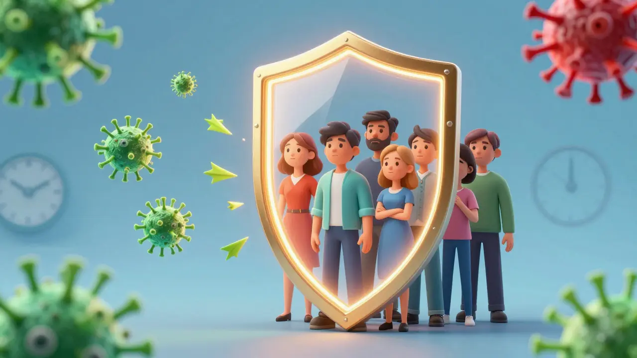 Protective shield symbolizing post-exposure prophylaxis