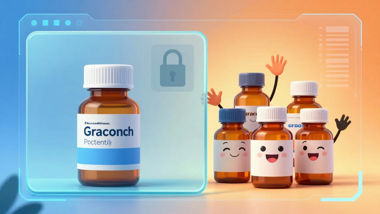 Generic drugs emerging past a patent barrier in a digital frame